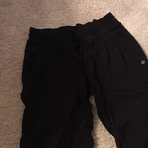 Lululemon studio crops.